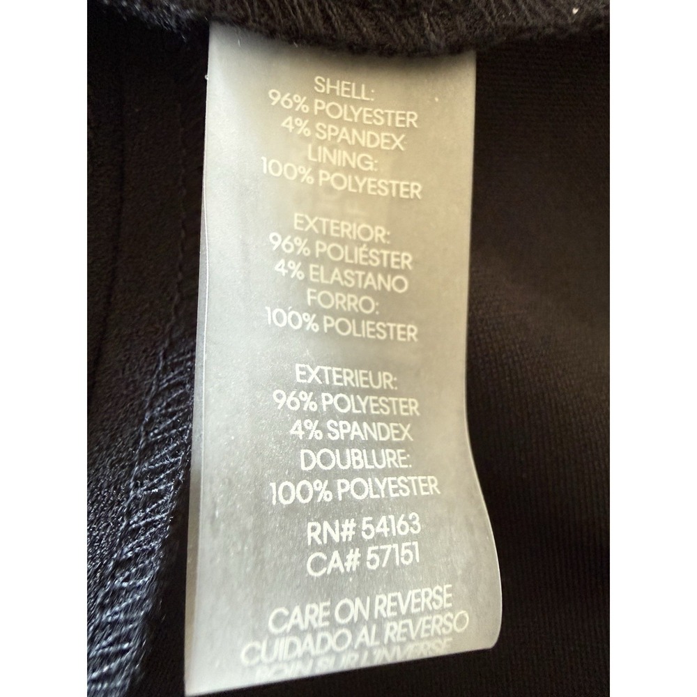 Karl Lagerfeld Paris Womens Black Scallop Trim A-Line Mini Dress Size 16 - Picture 8 of 8